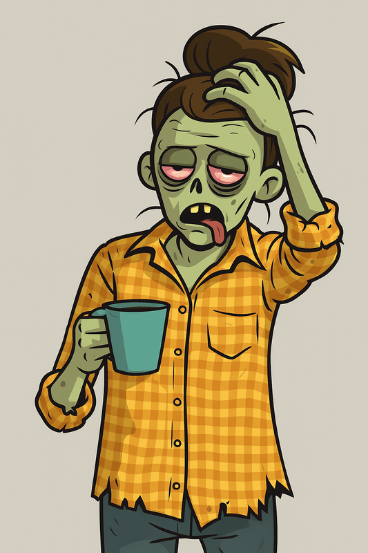 11oz Personalised 'Morning Zombie' Mug.