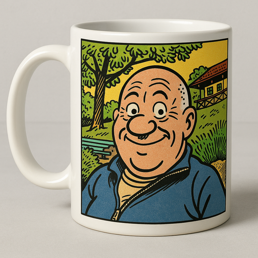 11oz Personalised 80s Comic book character mug.