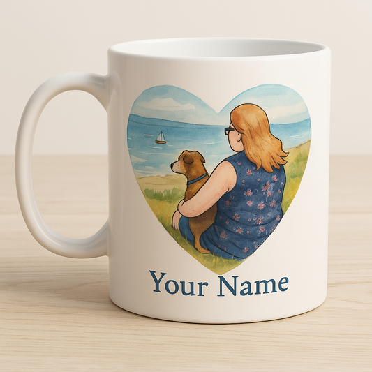 11oz Personalised Pet & Owner mug.