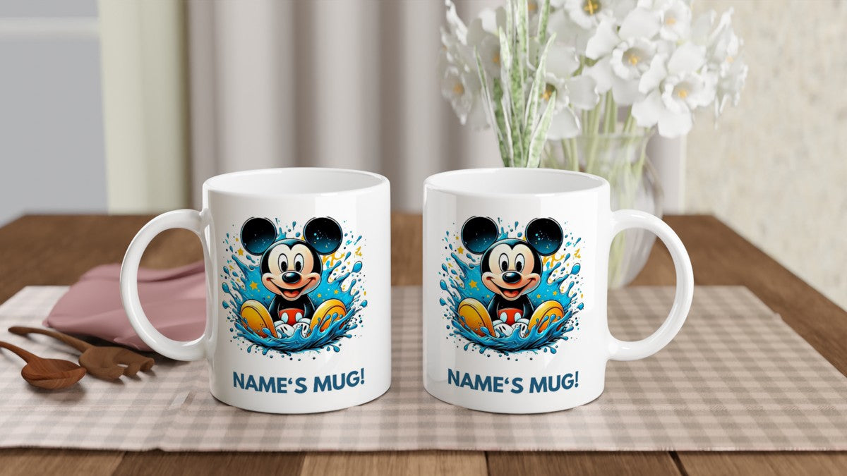 11oz Personalised 'Named' Mickey Mouse Mug.