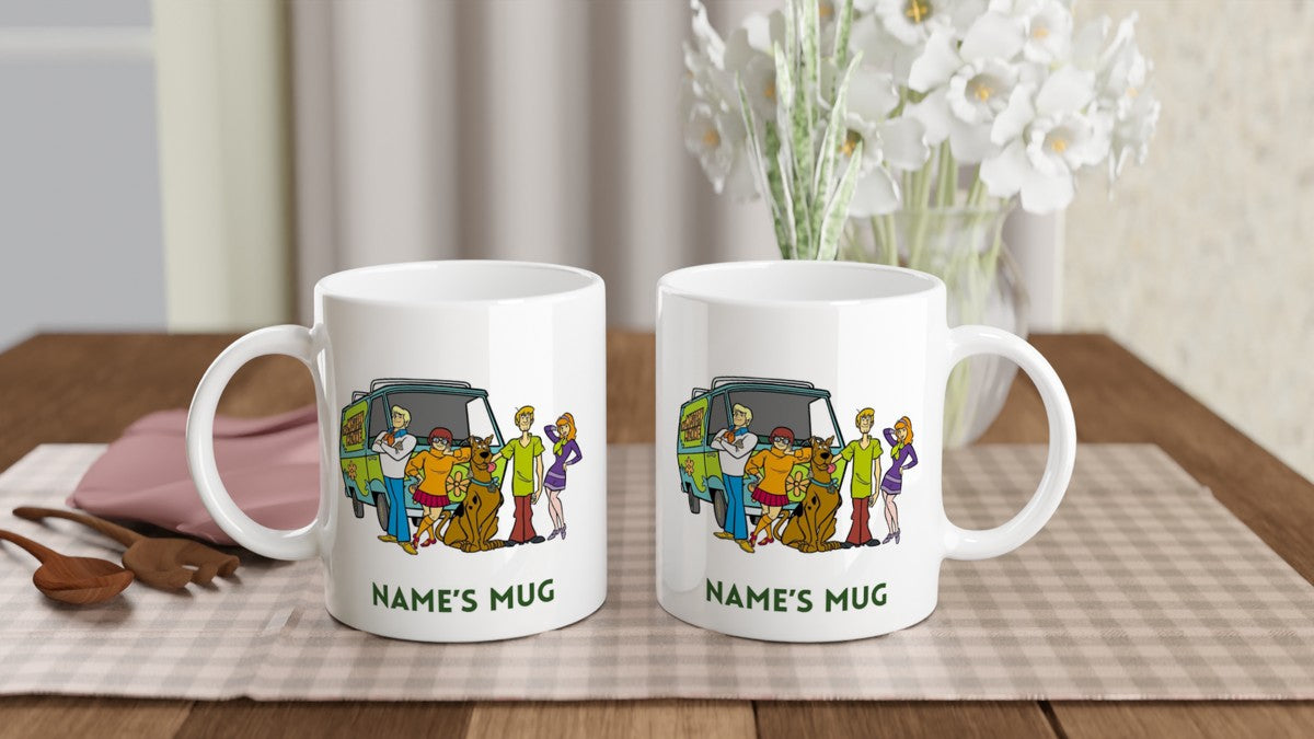 11oz Personalised 'Named' Scooby Doo Mystery Gang Mug.