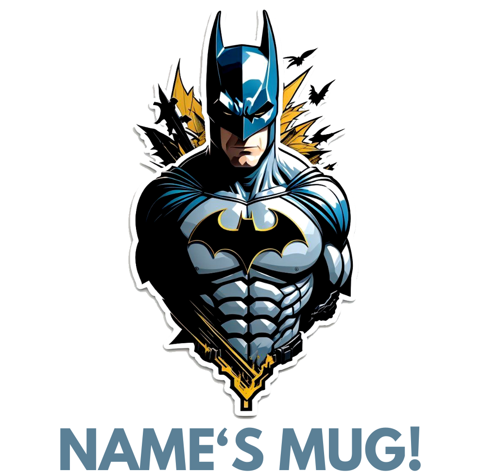 11oz Personalised 'Named' Batman Mug.