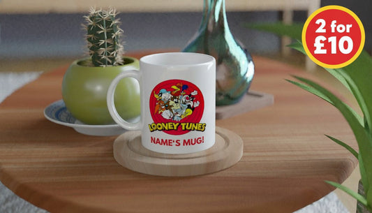 11oz Personalised 'Named' Looney Tunes Mug.