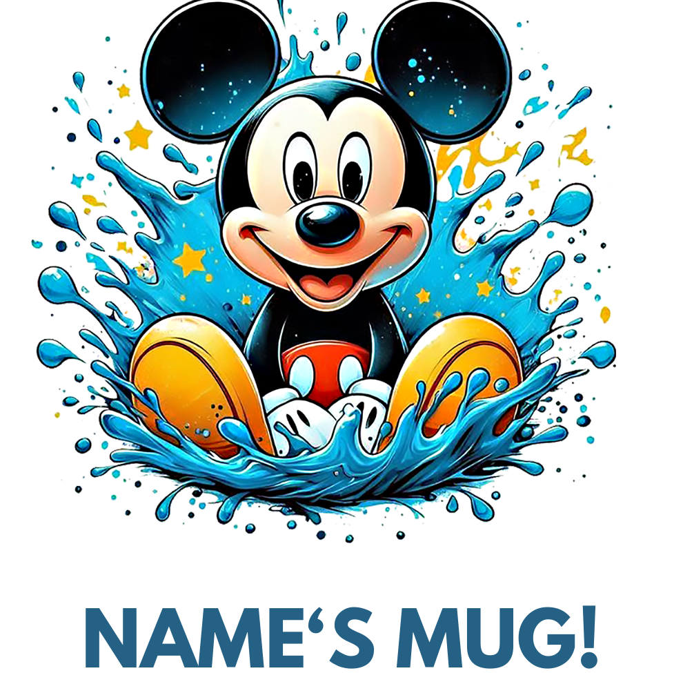 11oz Personalised 'Named' Mickey Mouse Mug.