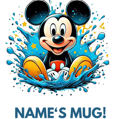 11oz Personalised 'Named' Mickey Mouse Mug.
