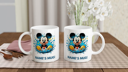 11oz Personalised 'Named' Mickey Mouse Mug.