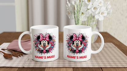 11oz Personalised 'Named' Minnie Mouse Mug.