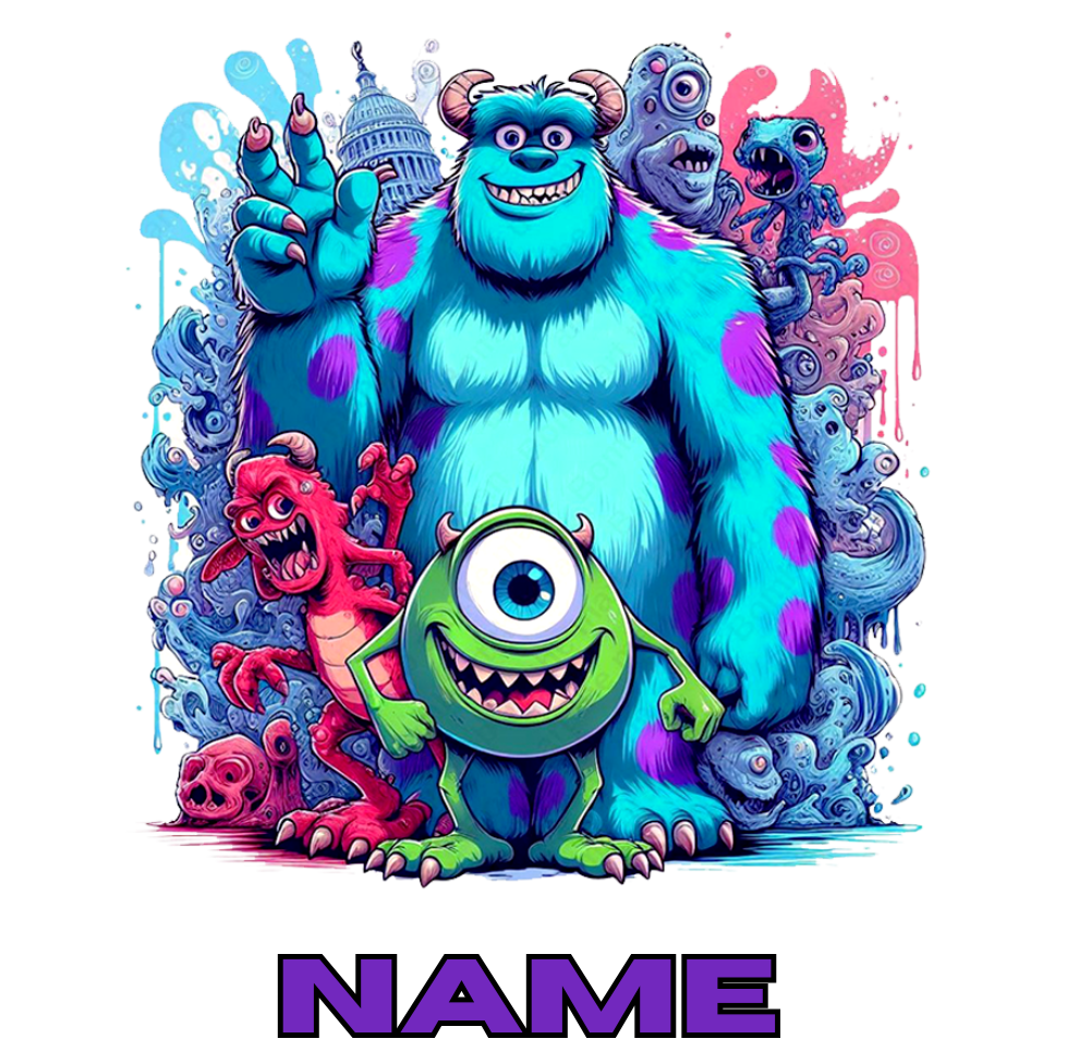11oz Personalised 'Named' Monsters Inc Mug.