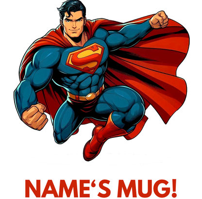 11oz Personalised 'Named' Superman Mug.
