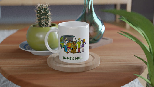 11oz Personalised 'Named' Scooby Doo Mystery Gang Mug.
