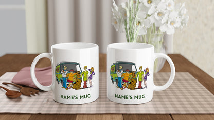 11oz Personalised 'Named' Scooby Doo Mystery Gang Mug.