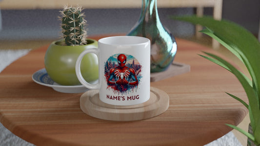 11oz Personalised 'Named' Spiderman Mug.