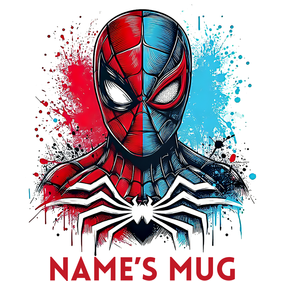 11oz Personalised 'Named' Spider-verse Mug.