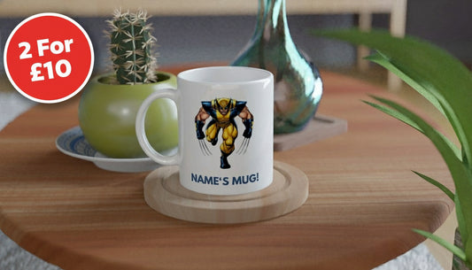 11oz Personalised 'Named' Wolverine Mug.