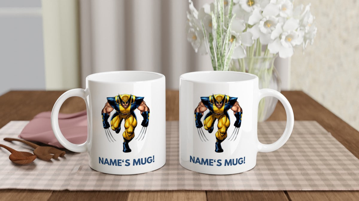 11oz Personalised 'Named' Wolverine Mug.