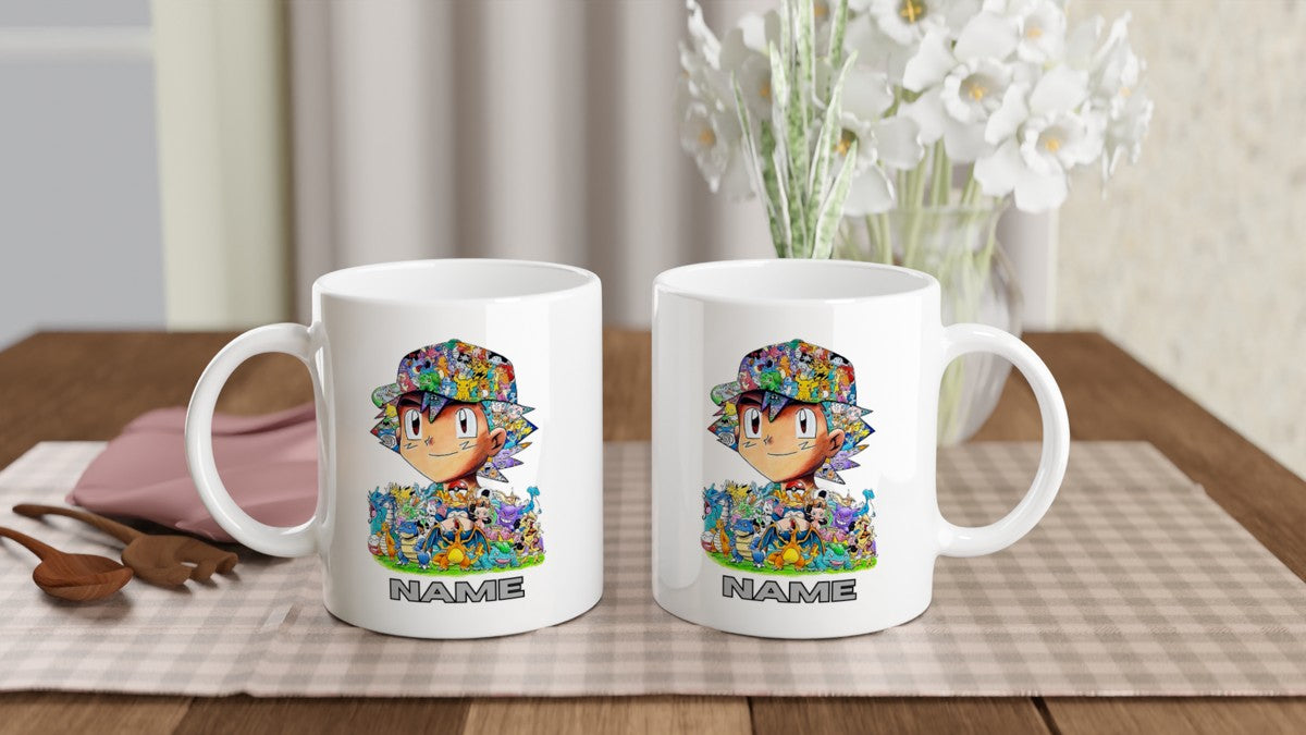 11oz Personalised 'Named' Pokemon's Ash Mug.