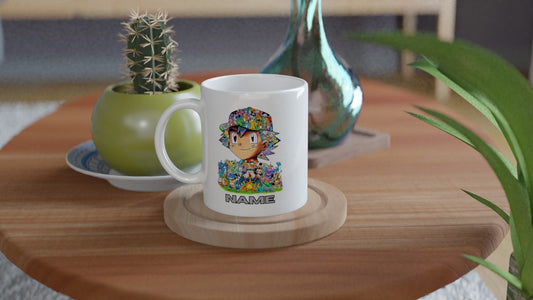 11oz Personalised 'Named' Pokemon's Ash Mug.