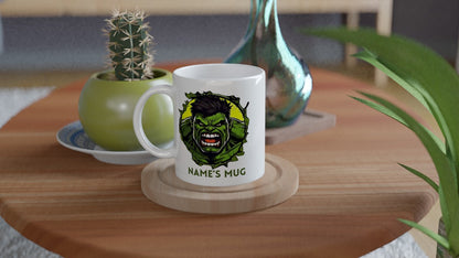 11oz Personalised 'Named' Hulk Mug.