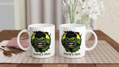 11oz Personalised 'Named' Hulk Mug.